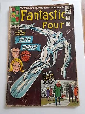 Buy Fantastic Four #50 May 1966 Fair/Good 1.5 Iconic Cover Art By Jack Kirby • 99.99£