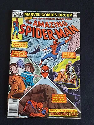 Buy Amazing Spider-Man 195 Marvel Comics 1979 2nd Appearance Black Cat & Origin • 15.81£