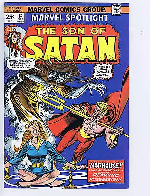 Buy Marvel Spotlight #18 Marvel 1974 The Son Of Satan In '' Madhouse ! '' • 20.56£