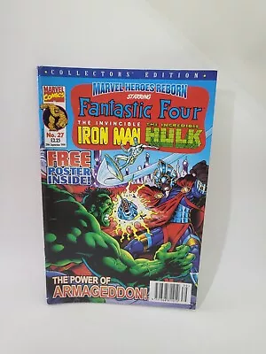Buy Vintage Marvel Heroes Reborn Fantastic Four Iron Man Hulk No.27 Comic 1999 • 3.99£