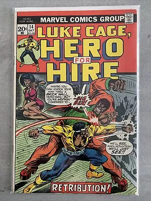Buy Marvel Comics Luke Cage Hero For Hire #14 Origin Retold Key 1973 Bronze Age • 22.99£