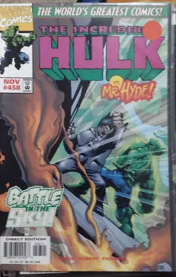 Buy INCREDIBLE HULK  # 458 1997 Marvel Disney  MR HYDE RICK JONES CRIPPLED • 3.83£