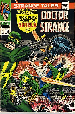 Buy Strange Tales #155 10d Apr 1967 Marvel Comics Doctor Strange, Nick Fury, Shield • 19.55£