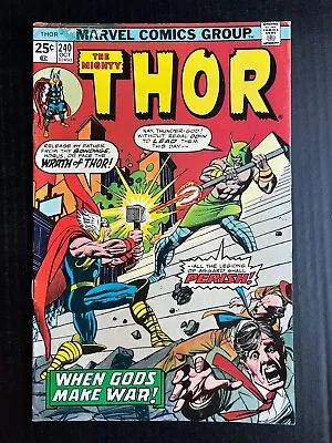Buy THE MIGHTY THOR #240 October 1975 Vintage Avengers Marvel Comics • 14.97£