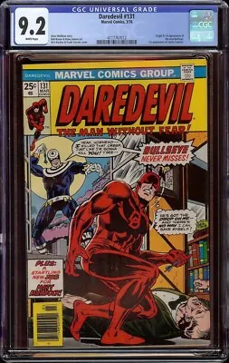 Buy Daredevil # 131 CGC 9.2 White (Marvel, 1976) 1st Appearance Of Bullseye • 708.46£