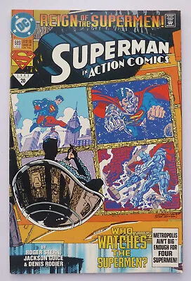 Buy Action Comics #689 - Reign Of The Supermen! - DC Comics July 1993 VF- 7.5 • 8.25£