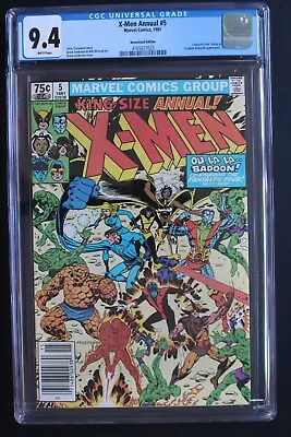 Buy X-MEN ANNUAL #5 Badoon 1981 Fantastic Four Franklin Richards Newsstand CGC 9.4 • 79.15£