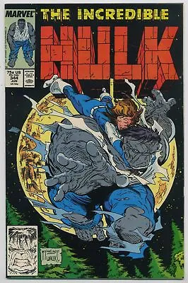 Buy Incredible Hulk 344 NM- 1988 Marvel Leader Rock Redeemer Todd McFarlane • 47.73£