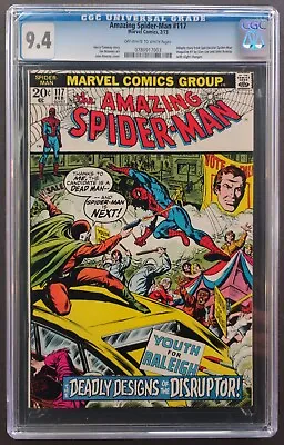 Buy Amazing Spider-man #117 Cgc 9.4 Ow-w Pages Marvel Comics Feb 1973 - Disruptor • 130.64£