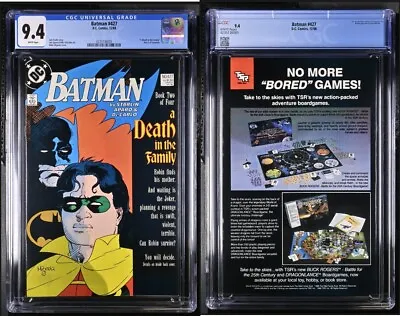 Buy Batman #427 (DC 1988) CGC 9.4 A Death In The Family Book 2 • 52.24£