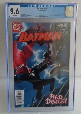 Buy 2005 DC COMICS BATMAN #635 CGC GRADED 9.6 COMIC BOOK 1st JASON TODD RED HOOD • 160.85£