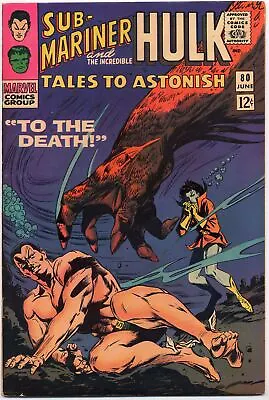 Buy Tales To Astonish 80 FN/VF 7.0 1966 Sub-Mariner Hulk Gene Colan • 36.90£