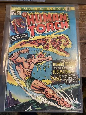 Buy Human Torch #7 Vs Sub Mariner 1975 Marvel VG Condition • 15.88£