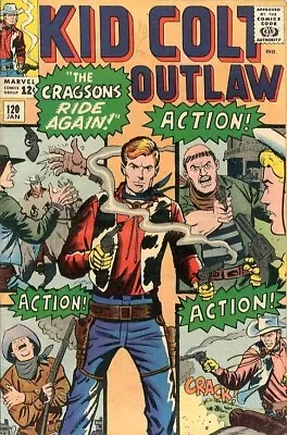 Buy Kid Colt Outlaw  # 120   VERY GOOD FINE    Jan. 1965   Cragsons App.   See Below • 28.02£