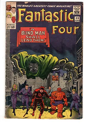 Buy Fantastic Four #39 (1965) - Grade 3.0 - Daredevil Helps To Fight Doctor Doom! • 63.96£