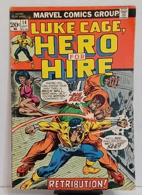 Buy Marvel Comics Luke Cage, Hero For Hire Retribution #14 Oct. 1973 Bronze Age • 9.01£