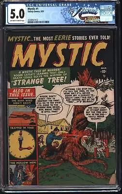 Buy Atlas Comics Mystic 1 2/51 FANTAST PCH CGC 5.0 Off White To White Pages • 659.34£