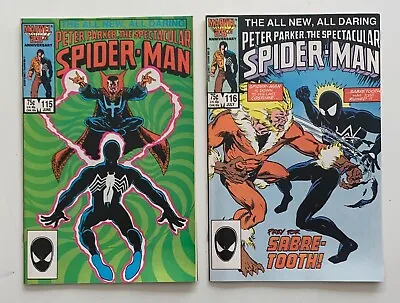 Buy Spectacular Spider-man #115 & 116 (Marvel 1986) 2 X FN/VF Comics • 27.50£