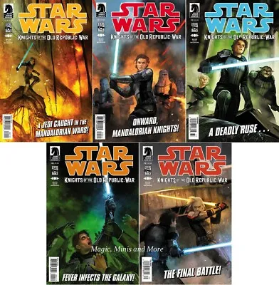 Buy Star Wars KNIGHTS OF THE OLD REPUBLIC: WAR Mandalorian (5) Comic Set #1 2 3 4 5 • 79.65£