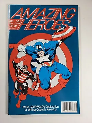 Buy 1988 AMAZING HEROES #146 John Walker Captain America US Agent Falcon Before 354 • 15.01£