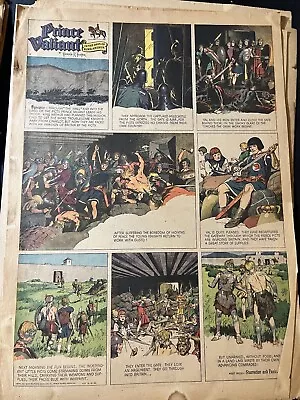 Buy Prince Valiant Sunday By Hal Foster From 8/14/49 Rare Full Page 22x14 • 8.81£