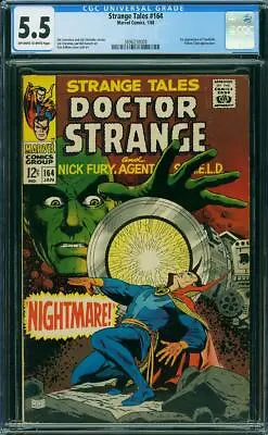 Buy Strange Tales 164 Cgc 5.5 Off White To White Pages 1st Yandroth A6 • 71.08£