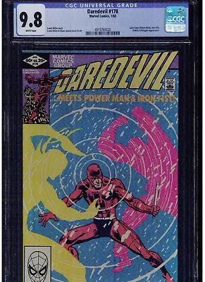 Buy Daredevil #178 Cgc 9.8 Mint White Pages 1982 Frank Miller Elektra Kingpin Appear • 227.50£
