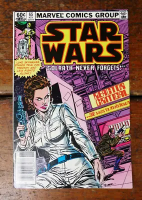 Buy Star Wars #65 Comic Book (1982 Marvel) Newsstand Princess Leia Cover - VF/NM • 15.79£