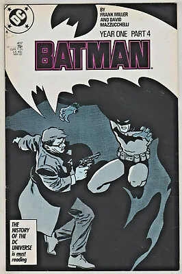 Buy Batman#407 Vf+ 1987 Year One Frank Miller Dc Comics • 18.97£