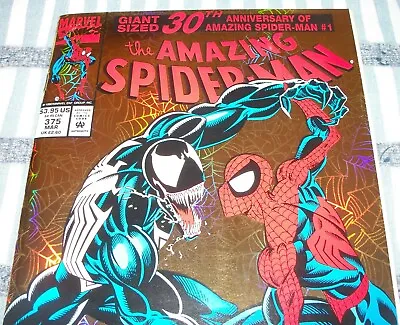 Buy The Amazing Spider-Man #375 Battles VENOM From Mar. 1993 In NM Condition DM • 23.71£