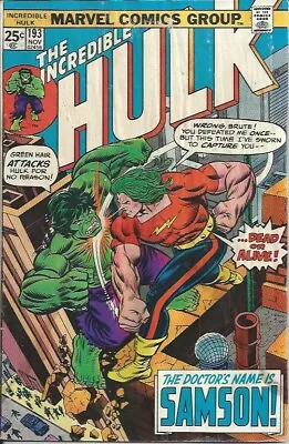 Buy The Incredible Hulk: The Doctors Name Is Samson: #193 • 8£