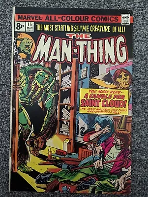 Buy The Man-Thing 15. Marvel 1975. Combined Postage • 2.49£