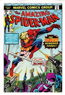 Buy The Amazing Spiderman #153,  The Longest Hundred Yards!  1976 HIGHER GRADE • 50.36£