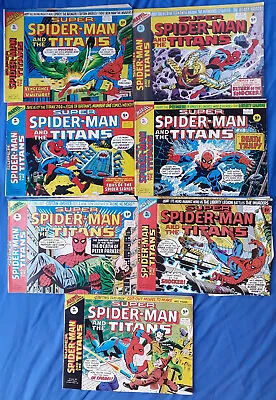 Buy 7 X SUPER SPIDER MAN AND THE TITANS. UK MARVEL ISSUES 199 To 205.  • 15£