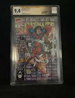 Buy Marvel Comics - New Mutants #100 Signed Rob Liefeld CGC Signature Series 9.4 • 135.42£