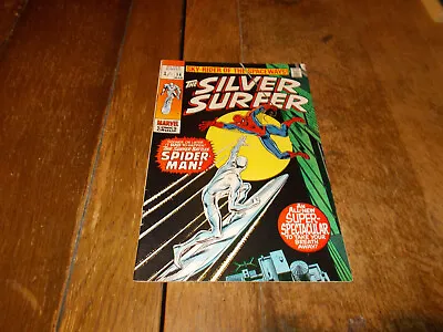 Buy Silver Surfer #14 - Marvel 1970 Bronze Age 1/- Lee, Buscema Spider-Man VFN • 129.95£