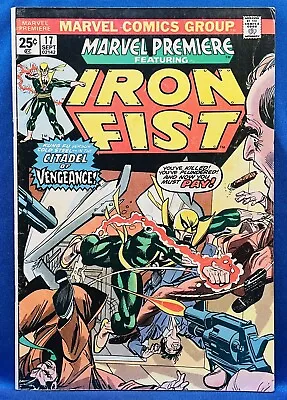 Buy Marvel Premiere #17 (1974) 3rd Iron Fist - W/MVS-#32 Red Skull - Marvel - FN+ • 14.94£