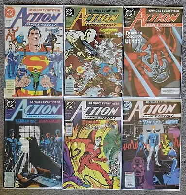 Buy Action Comics Lot Of 6 DC Comics 1988 #601 #604 #605 #607 #610 #612 Superman • 5.53£
