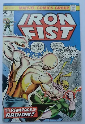 Buy Iron Fist #4 - Marvel Comics April 1976 FN- 5.5 • 12.95£