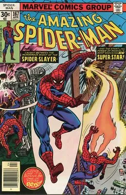 Buy Amazing Spider-Man #167 VG 1977 Stock Image Low Grade • 8.31£