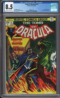 Buy Tomb Of Dracula #21 - CGC 8.5 - Blade Appearance • 95.90£