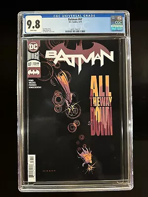 Buy Batman #67 CGC 9.8 (2019) - All The Way Down - Lee Weeks Cover And Art • 47.50£