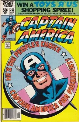 Buy Captain America #250 (1980) In 7.0 Fine/Very Fine • 6.33£