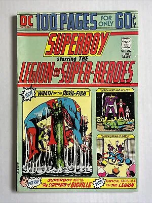 Buy Super Boy Legion Of Superheroes 202 F+ 1974 DC 100 Page Comic • 39.58£