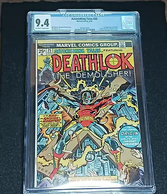 Buy Marvel Comics Astonishing Tales #25 (1974) - 1st Deathlok  Perez! - CGC 9.4 • 274.08£