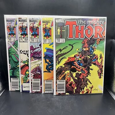 Buy The Mighty Thor #340 343 352 353 & 358  Lot Marvel Comics Beta Ray Bill (B63)(1) • 14.38£