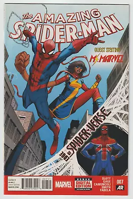 Buy Amazing Spider-Man #7 Vol 3 2014 Ms Marvel 1st Full App Spider-UK Billy Braddock • 9.19£
