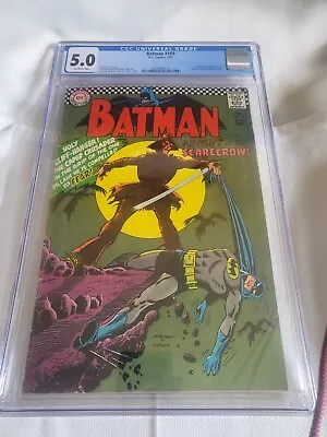 Buy Batman #189 CGC 5.0 First SA Appearance Of Scarecrow  Key Off White Pages 1967 • 400£