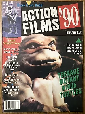 Buy Action Films '90 Magazine Summer 1990 Teenage Mutant Ninja Turtles VTG HTF RARE • 51.39£