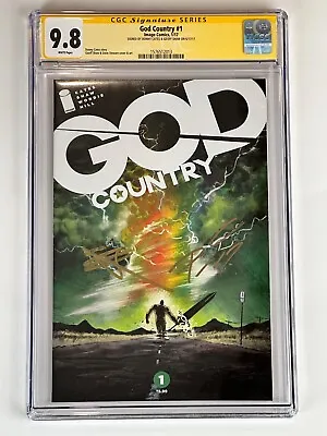 Buy God Country #1 CGC 9.8 White Pages SIGNED By Geoff Shaw And Donny Cates! • 197.09£